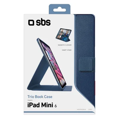 SBS - Puzdro Trio Book Pro pre iPad mini 8,3'', modrá