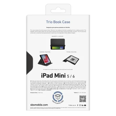 SBS - Puzdro Trio Book Pro pre iPad mini 8,3'', čierna