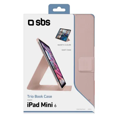 SBS - Puzdro Trio Book Pro pre iPad mini 8,3'', ružová