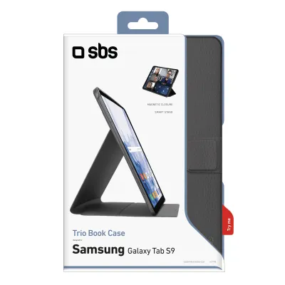 SBS - Puzdro Trio Book pre Samsung Galaxy Tab S9 2023, čierna