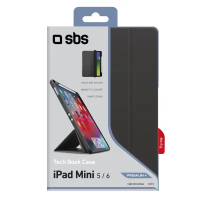 SBS - Puzdro Tech Book Premium+ pre iPad mini  8,3'', čierna