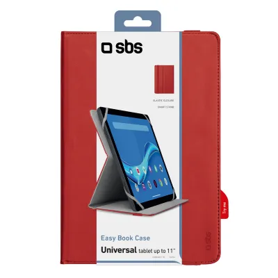 SBS - Puzdro Book Case univerzálne pre tablet do 11'', červená