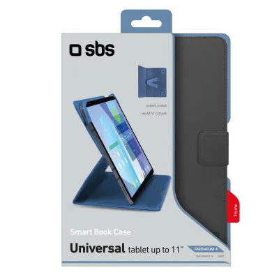 SBS - Puzdr Smart Book Premium+ pre tablet do 11'', modrá