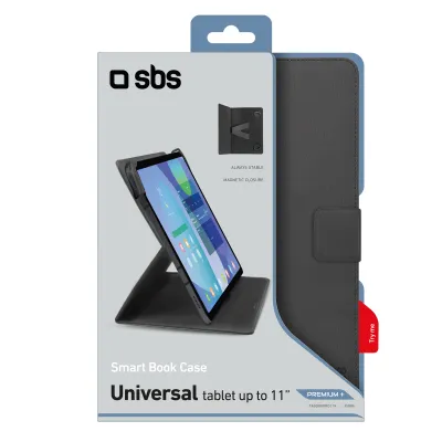 SBS - Puzdro Smart Book Premium+ pre tablet do 11'', čierna