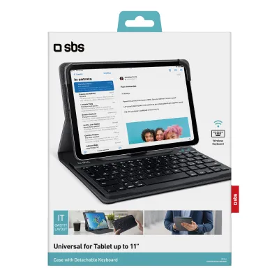 SBS - Puzdro s oddeliteľnou klávesnicou pre tablet do 11'', čierna