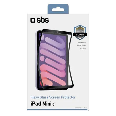 SBS - Ochranné sklo Flexi pre iPad mini  8,3'', čierna