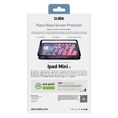 SBS - Ochranné sklo Flexi pre iPad mini  8,3'', čierna