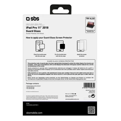 SBS - Tvrdené sklo Guard Glass pre iPad Pro 11"/Air 10,9'', číra
