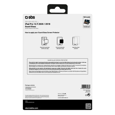 SBS - Tvrdené sklo Guard Glass pre iPad Pro 12,9'', číra