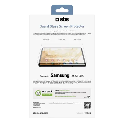 SBS - Tvrdené sklo Guard Glass pre Samsung Galaxy Tab S9/S9 FE/S8 2022, číra