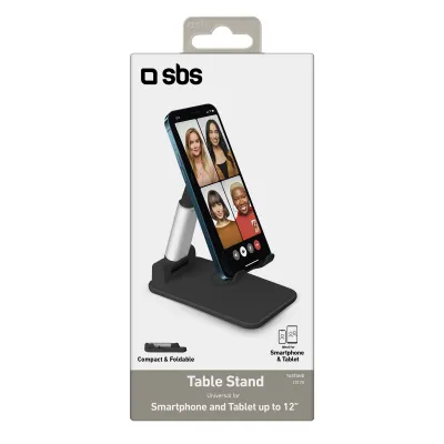 SBS - Stolný stojan univerzálny pre smartfón a tablet do 12'', čierna