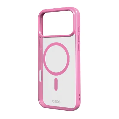 SBS - Puzdro Mag Frame kompatibilné s MagSafe pre iPhone 17 Pro Max, ružová