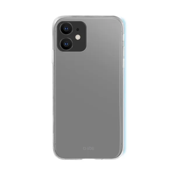 SBS - Puzdro Biomaster pre iPhone 12 mini, antibakteriálne, transparentná
