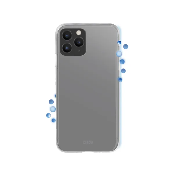 SBS - Puzdro Biomaster pre iPhone 11 Pro, antibakteriálne, transparentná
