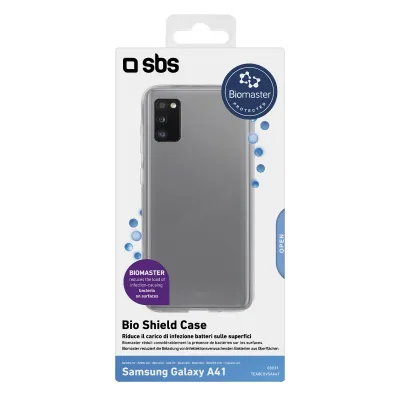 SBS - Puzdro Biomaster pre Samsung Galaxy A41, antibakteriálne, transparentná