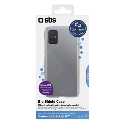 SBS - Puzdro Biomaster pre Samsung Galaxy A71, antibakteriálne, transparentná