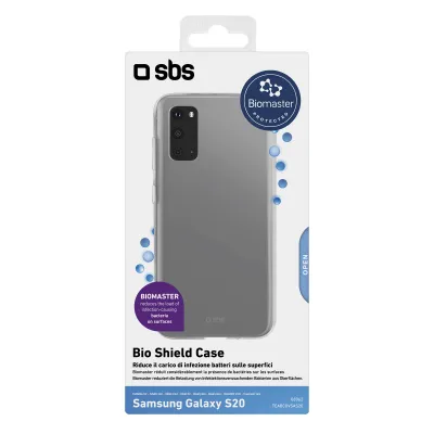 SBS - Puzdro Biomaster pre Samsung Galaxy S20, antibakteriálne, transparentná