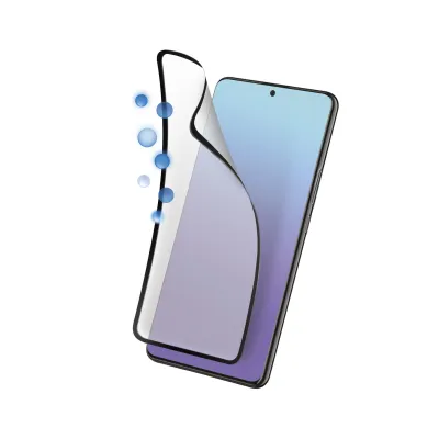 SBS - Ochranné sklo Flexy Biomaster pre Samsung Galaxy A52s 5G/A52 5G/A52/A51, antibakteriálne, čierna