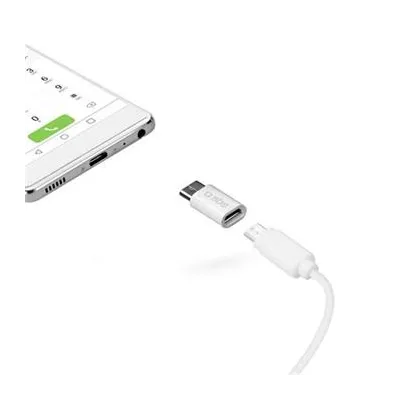 SBS - Adaptér Micro-USB/USB-C, biela