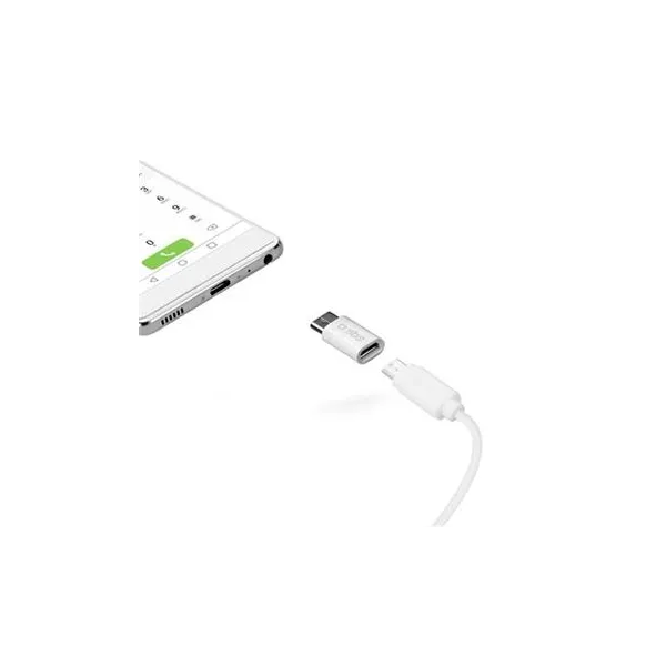 SBS - Adaptér Micro-USB/USB-C, biela