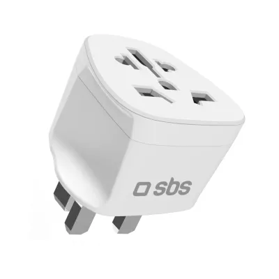 SBS - Univerzálny cestovný adaptér UK, biela