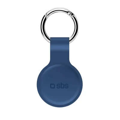 SBS - Puzdro pre AirTag, silikónové, modrá