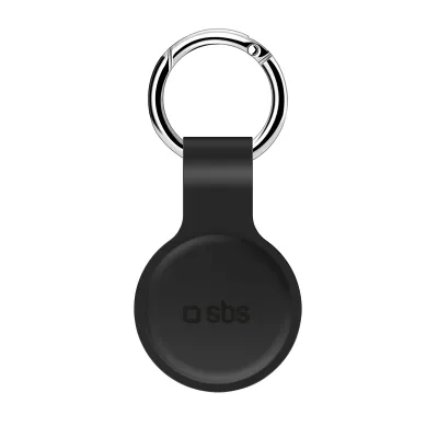 SBS - Puzdro pre AirTag, silikónové, tmavá šedá
