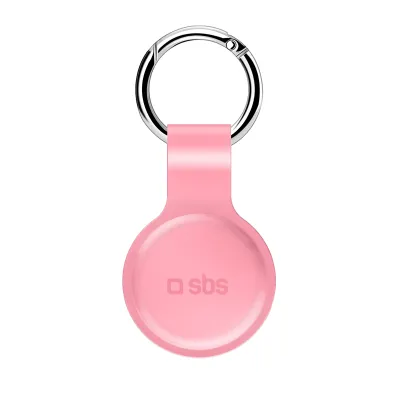 SBS - Puzdro pre AirTag, silikónové, ružová