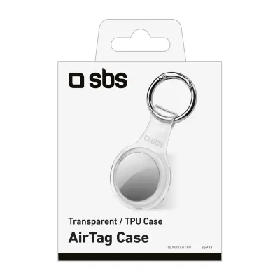 SBS - Puzdro pre AirTag TPU, transparentná