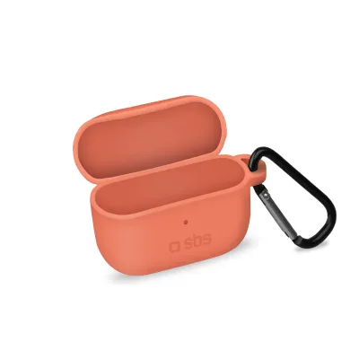 SBS - Silikónové puzdro pre Apple AirPods Pro, coral