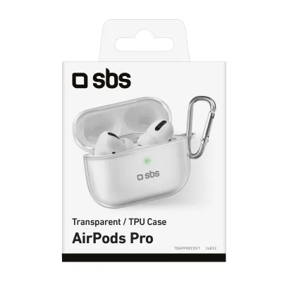 SBS - Silikónové puzdro pre Apple AirPods Pro, transparentná