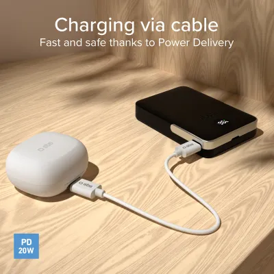 SBS - PowerBank 10000 mAh 20 W, Power Delivery, Mag Stand, čierna