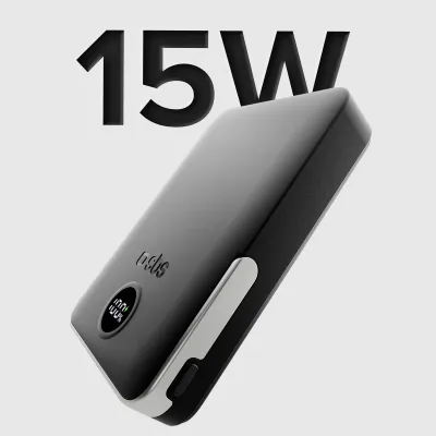 SBS - PowerBank 10000 mAh 20 W, Power Delivery, Mag Stand, čierna