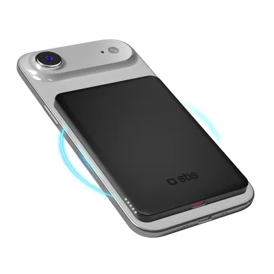 SBS - Bezdrôtová PowerBank 3000 mAh 5 W, Slim, MagSafe, čierna