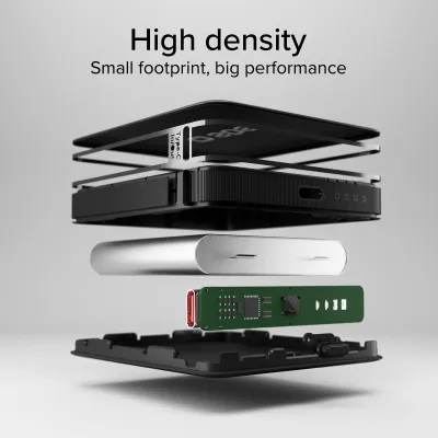SBS - PowerBank 5000 mAh 10 W, Intelligent Charge, NanoTube, USB-C, čierna