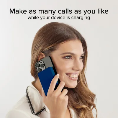 SBS - PowerBank 5000 mAh 10 W, kompatibilná s MagSafe, Mag Power, USB-C, modrá