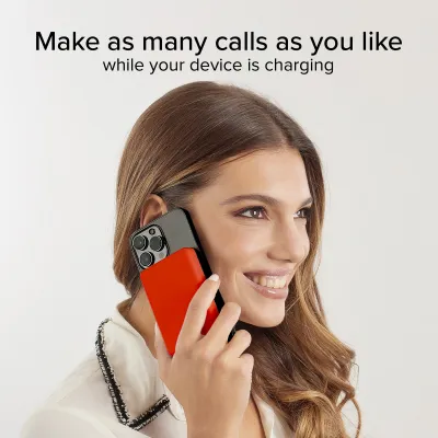 SBS - PowerBank 5000 mAh 10 W, kompatibilná s MagSafe, Mag Power, USB-C, červená