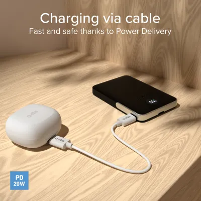 SBS - PowerBank 5000 mAh 20 W, Power Delivery, Mag Stand, čierna