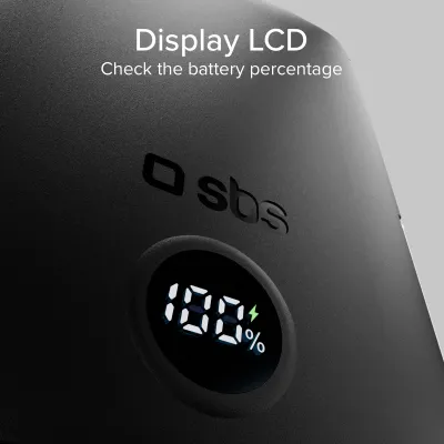 SBS - PowerBank 5000 mAh 20 W, Power Delivery, Mag Stand, čierna