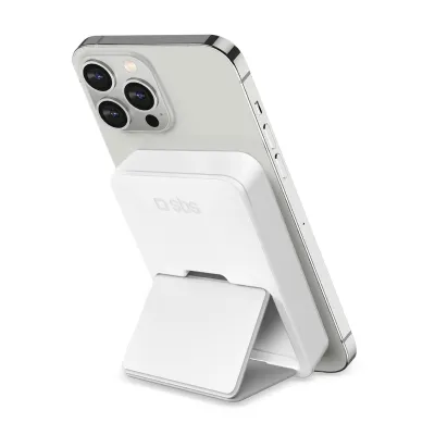 SBS - Bezdrôtová PowerBank 5000 mAh 10 W, MagSafe, Mag Power, biela