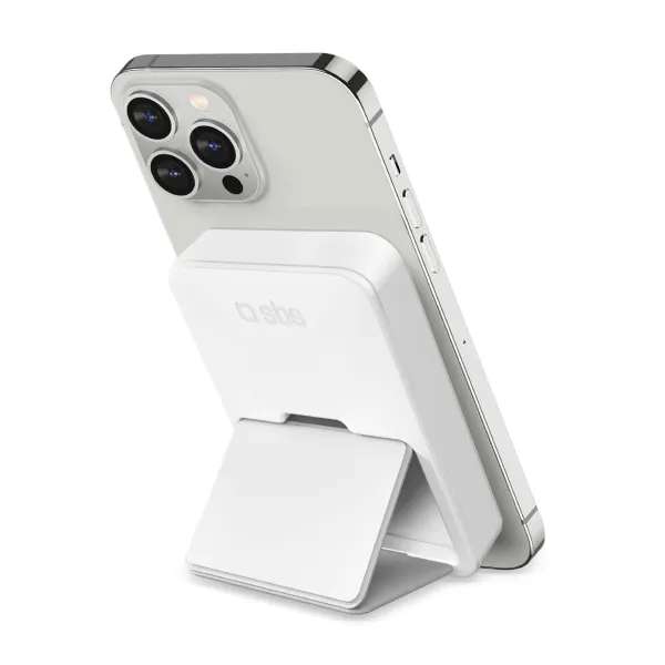 SBS - Bezdrôtová PowerBank 5000 mAh 10 W, MagSafe, Mag Power, biela