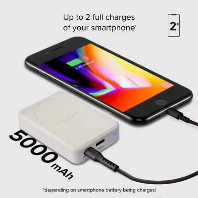 SBS - Bezdrôtová PowerBank 5000 mAh 10 W, MagSafe, Mag Power, biela