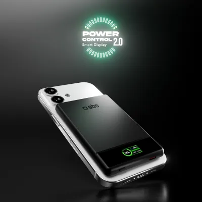 SBS - Bezdrôtová PowerBank 5000 mAh Smart Mag, MagSafe, USB-C PD 20 W, čierna