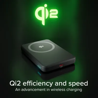 SBS - Bezdrôtová PowerBank Qi2 5000 mAh, 20 W, Mag, PD, čierna