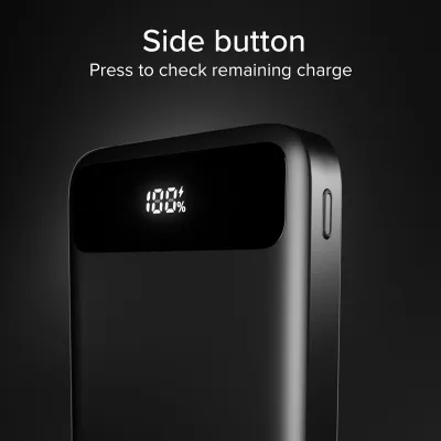 SBS - PowerBank 10000 mAh 20 W, PD, Compact, USB-C/USB-A, čierna