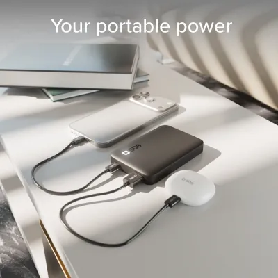 SBS - PowerBank 10000 mAh 20 W, Power Delivery, USB-C/USB-A, čierna