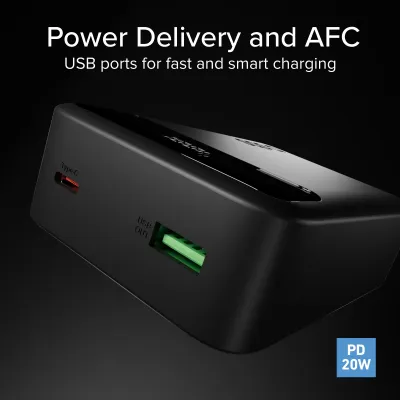 SBS - PowerBank 20000 mAh 20 W, PD, Compact, USB-C/USB-A, čierna