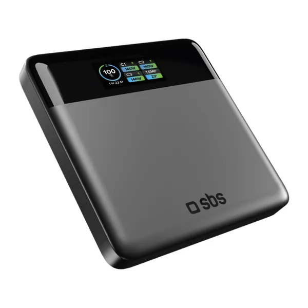 SBS - PowerBank 20000 mAh Smart, PD, 100 W, USB-A/USB-C, čierna