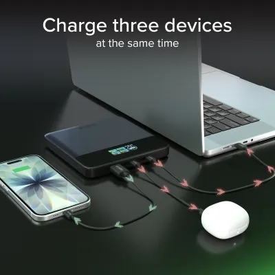SBS - PowerBank 20000 mAh Smart, PD, 100 W, USB-A/USB-C, čierna