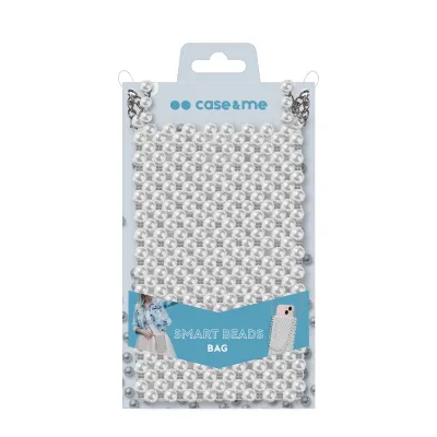 case&me - Taštička Smart Beads pre smartfóny, biela